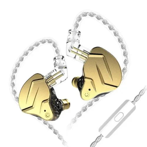 Fone In-Ear KZ ZSN Pro X (Dourado) | c/ Microfone - NOVO e LACRADO!