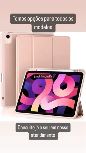 Capa ipad 7/8/9/10 air 4/5/6 pro 11 / 12.9 pol + película 3D paper 
