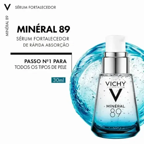 KIT com 2 unidades - Hidratante Facial Vichy Minéral 89 30ml (PRODUTO NOVO ORIGINAL)