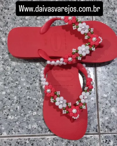 Chinelos havaianas top decorado/personalizados.