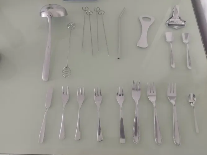 Conjunto de Talheres em Aço Inox - 22 Peças