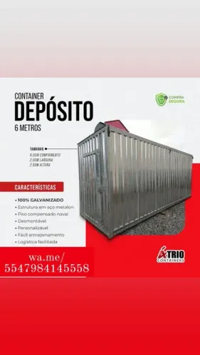 Container Desmontável 6metros