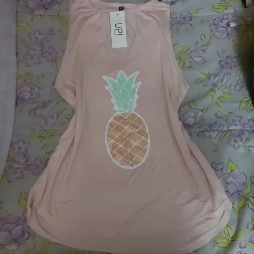 regata rosa rose viscose alongada