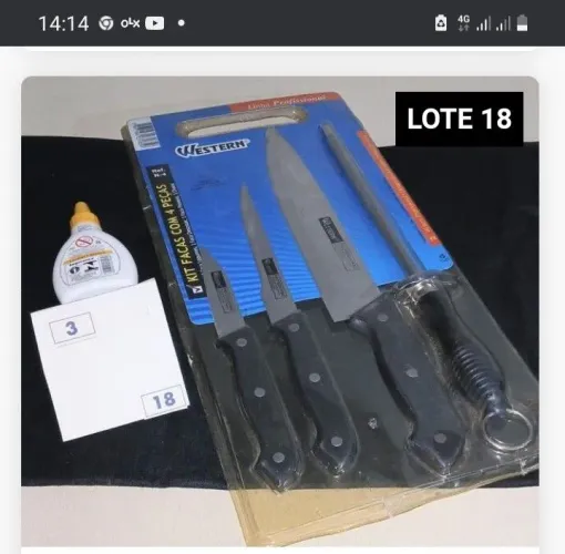 Kit de facas para churrasco