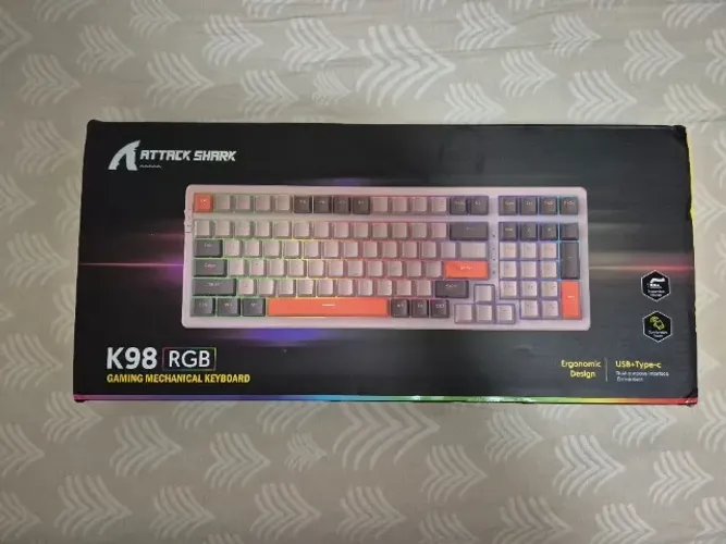 Teclado  Gamer Attack Shark K98 Novo