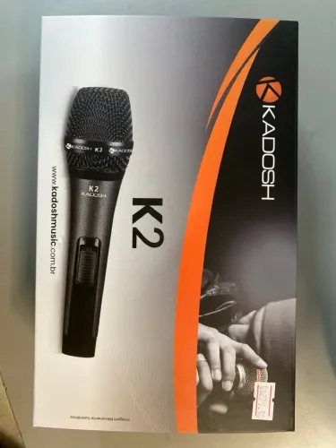Microfone Dinâmico Com Fio K-2 - Kadosh