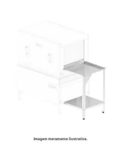 Mesa auxiliar inox para máquina (M1 300)