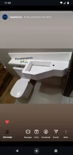 Lavatório e nichos cozinha e outros serviços em porcelanato 