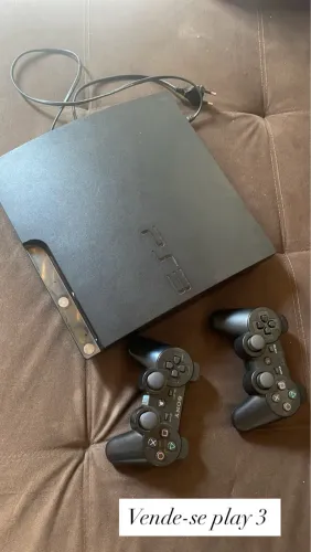 Play 3 completo com jogos e dois controles 