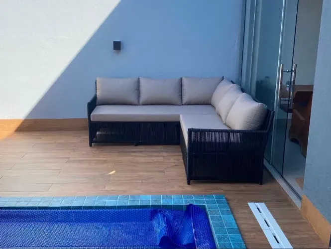 SOFÁ DE CANTO PARA PISCINA