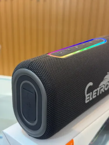 Caixa de Som 100W Bluetooth Portátil com LED