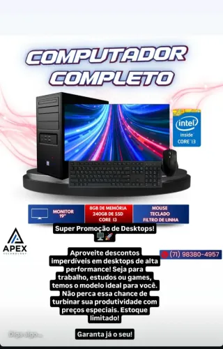 Manutenção e Vendas de Computadores | PCs Gamer e Escritório