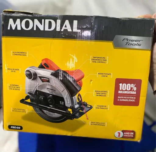 Serra Circular, Mondial, Vermelho, 1500W, 110V