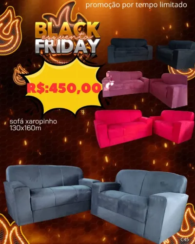 Sofá 2 + 3 lugares Xaropinho Suede várias cores / pague na entrega