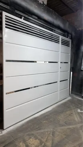 Portão de galvanizado Branco - Novo