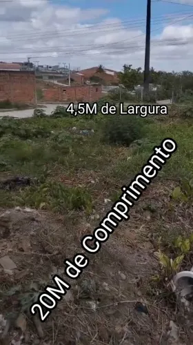 Terreno 4,5x20 na Rua do Areal 