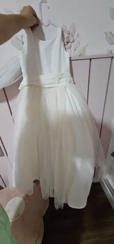 Vestido de festa infantil branco daminha