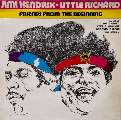 LP J.Hendrix/L. Richard - Friends from the Beginning (1972) - Vinil Importado Itália
