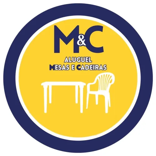 Aluguel de mesas e cadeiras.