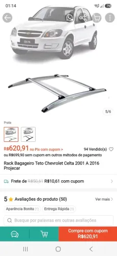 Bagageiro rack de teto celta