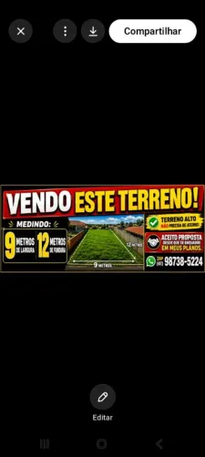 Terreno a venda, jardim bela vista em Piraquara.
