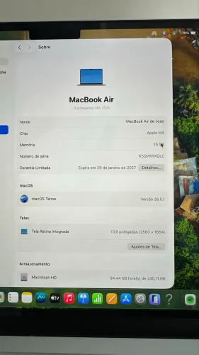 MacBook M4 16GB | bem novo