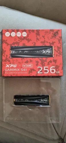 Gammix S41 M.2 2280 Gen 3x4 SSD XPG 256GB, leituras 3500MB/gravações 1000MB