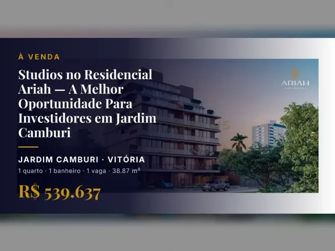 Transforme seu Investimento em Renda: Studio no Jardim Camburi!