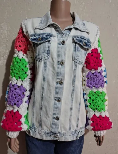 Jaqueta em crochê