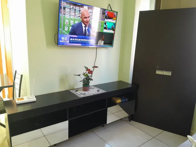 Rack e painel conjunto