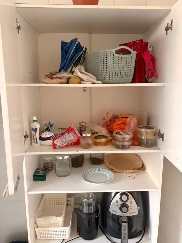 Armário de cozinha branco - Doação (retirada por conta do interessado)