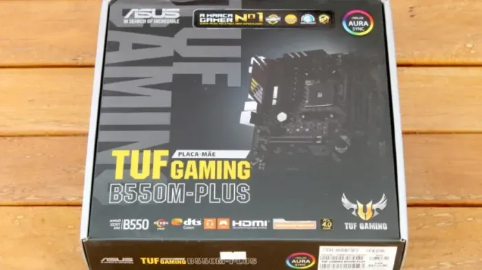 Placa Mãe ASUS TUF Gaming B550M-Plus - (NOVA/LACRADA) - AMD DDR4