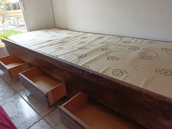 cama com colchão novo