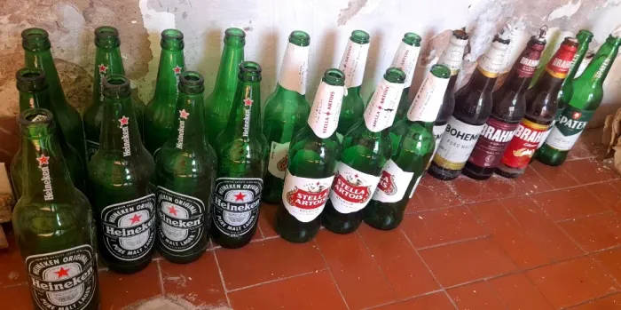Garrafa de vidro
