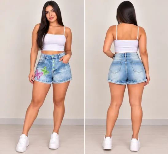 Short jeans feminino tm 46