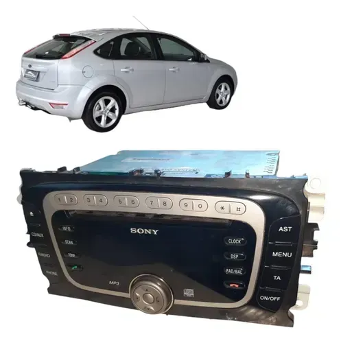 Radio Som Cd Player Display Ford Focus 2008 A 2011