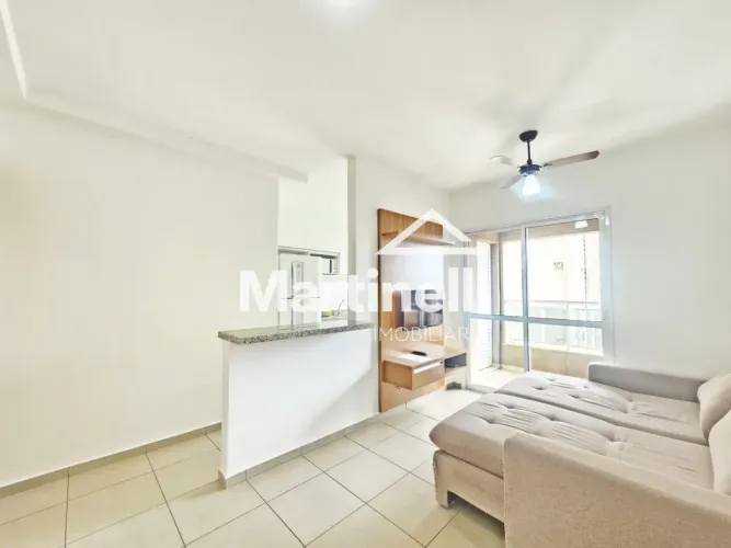 Apartamento mobiliado para locação no Edifício Antuérpia, próximo ao Ribeirão Shopping - R