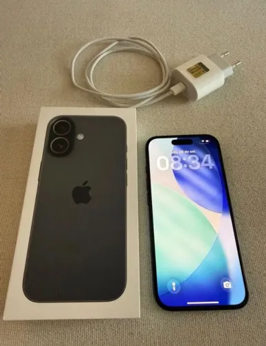 Iphone 16 256GB Preto - Com carregador