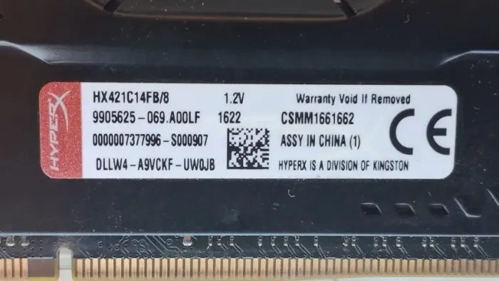 Memórias ddr4 Kingston 2x08 total 16gigas