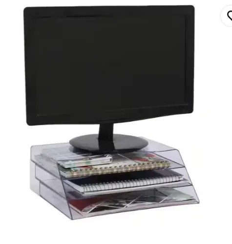 Organizador de escritório triplo ACRÍLICO.