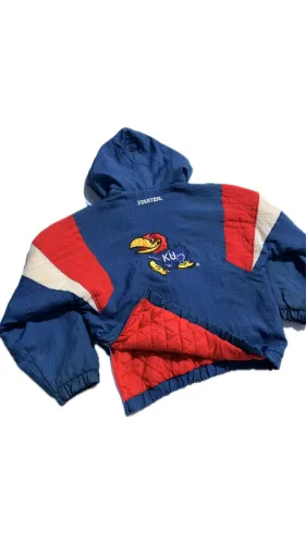 Jaqueta ncaa kansas ku starter vintage 