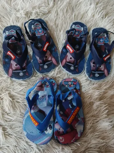 Kit chinelos 21/22