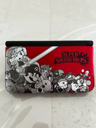 NINTENDO 3DS XL DESBLOQUEADO EDIÇÃO SUPER SMASH BROS VERMELHO