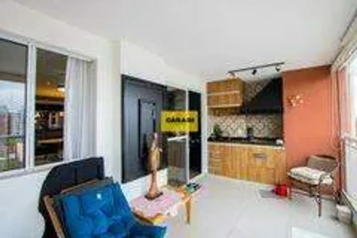 Apartamento 115m² com Varanda Gourmet, Vista Livre e 2 Vagas na Vila Valparaíso em Santo A