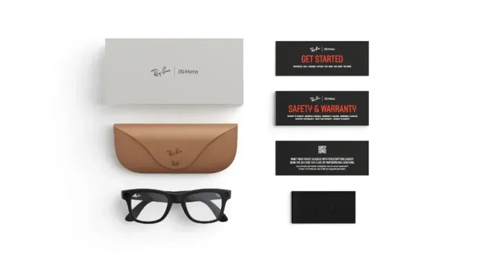 Ray-Ban Meta Wayfarer RW 4012 Gen 2 - Matte Black - Clear (Large)