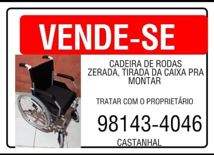 Vende-se Cadeira De Rodas Nova