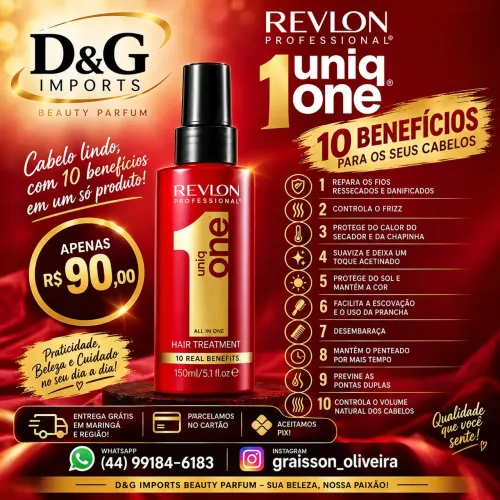 Revlon Uniq One 10 benefícios para os seus cabelos. 