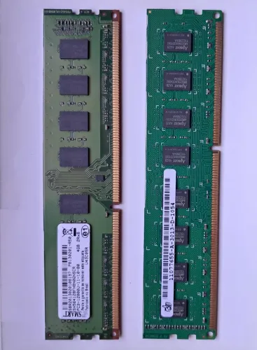 Kit 2 memorias DDR3 1600 4gb cada, total 8gb, seminovo, Adata e Apacer para PC