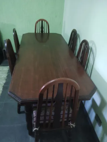 Mesa Imbuía 6 Cadeiras