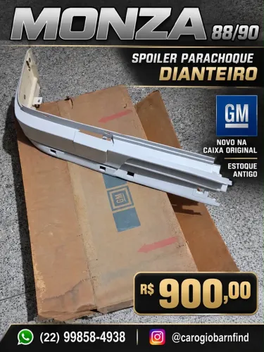 Spoiler Parachoque Dianteiro Monza Original GM Novo Na Caixa Estoque Antigo